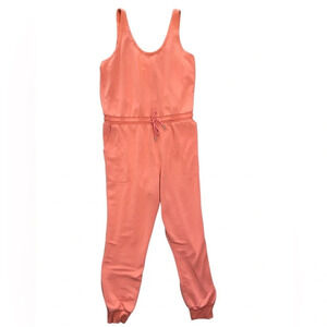 ATHLETA Balance Jumpsuit Size Large Soft Persimmon Lounge Comfortable Travel